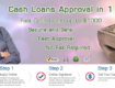 Get your money in 1 hour with no credit check loans