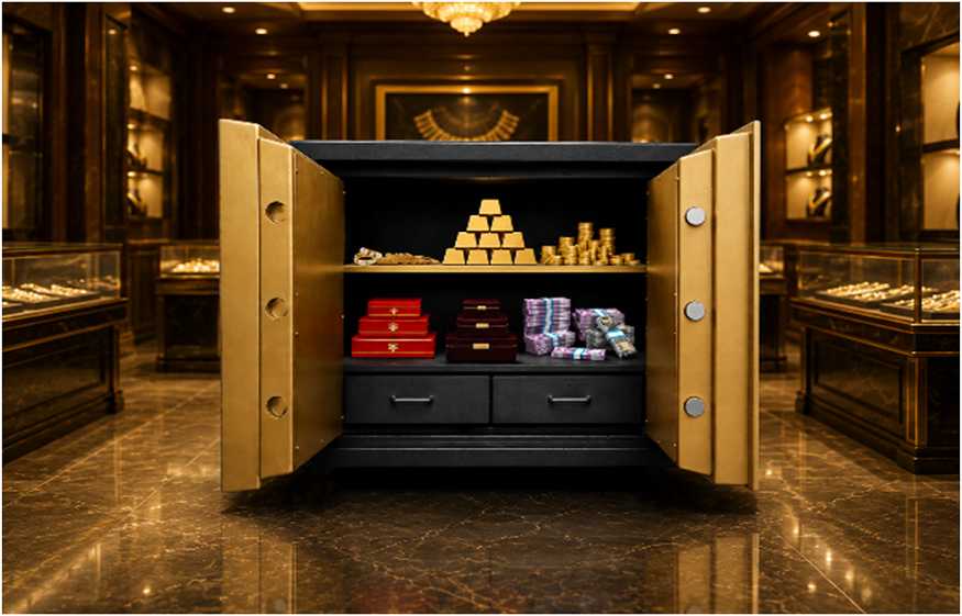 fireplace-resistant jewellery safe